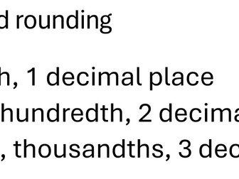Rounding using words