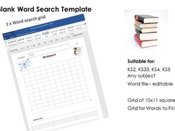 blank wordsearch grid template by rsaunders247 teaching