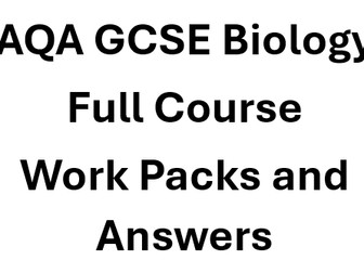 AQA GCSE Biology_Full course_work packs and answers