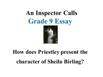 Sheila Birling Grade 9/A* Essay