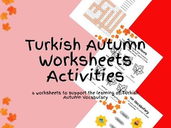 Turkish Autumn Worksheets Activity