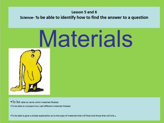 Science Materials PPT Year 1