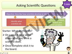 Working Scientifically: Asking Scientific Questions (KS3 Activate)