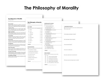 The Philosophy of Morality