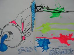 GCSE Art & Design sketchbook example