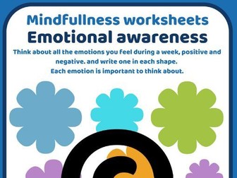 Mindfullness worksheets