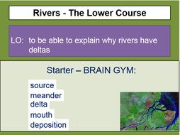 Rivers - lower course (deltas)