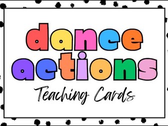 Dance Action Teaching Cards