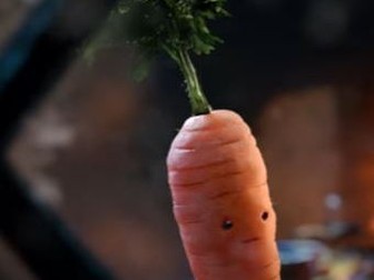 Slow writing - Kevin the Carrot (Aldi Christmas advert 2016)