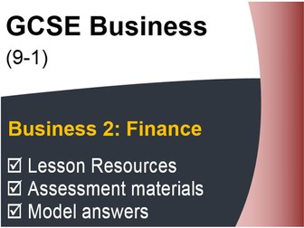 GCSE Business (9-1) OCR - Finance - Assessment & Revision resource pack