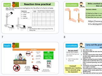 Reaction time required practical GCSE AQA Combined Science