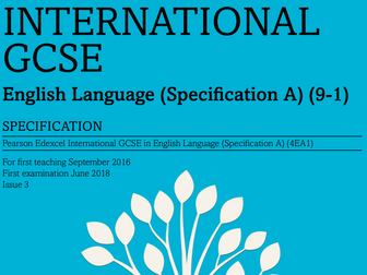 IGCSE Edexcel - English Lauguage A - Question 5 Bundle