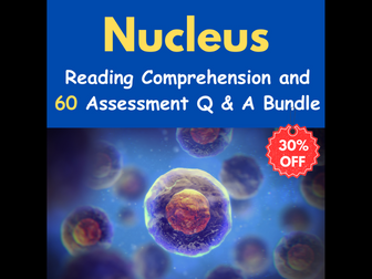 Nucleus: Reading Comprehension Q & A With 60 Assessment Questions - Quiz / Test - Bundle