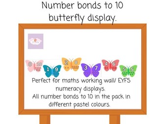 Butterfly number bonds to 10 display pack