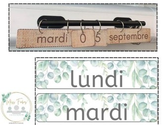 French Calendar - Botanical