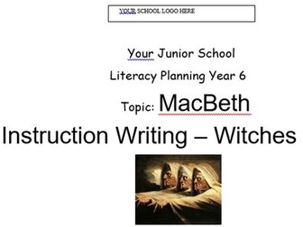 Instruction Writing - Witches Spell Macbeth