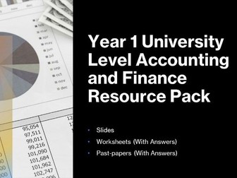 Accounting and Finance Year 1 Resource Pack