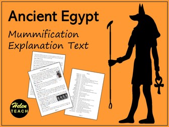 Mummification Explanation Text Example With Glossary