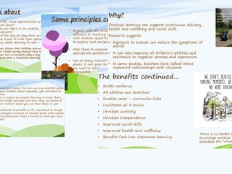 The importance of Outdoor learning: Staff Training