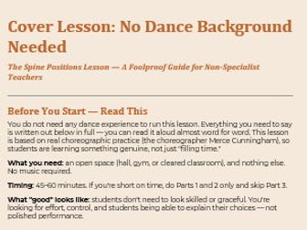 "No-Experience Dance Cover Lesson – KS3"