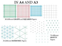 graph paper squared paper isometric paper and spotty paper a4 and