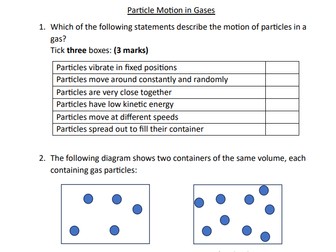 Particle Motion and Pressure in Gases - GCSE Physics