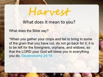 Harvest Assembly/Collective Worship