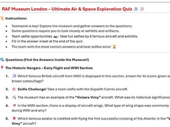 RAF Museum London Quiz
