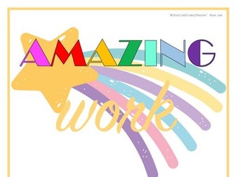 'Amazing Work Coming Soon' - Cream Poster