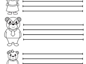Character Description - Goldilocks and the Three bears