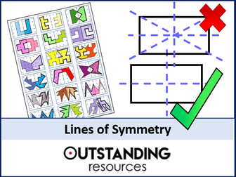 Lines of Symmetry (Drawing or Reflective Symmetry) Lesson