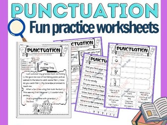 Punctuation Worksheets | Capitalization & Ending Punctuation Worksheets