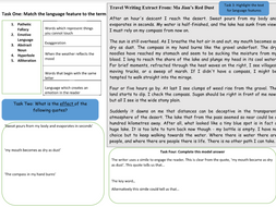 Paper 2 Question 3 Language Analysis | Teaching Resources