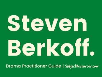 Steven Berkoff Practitioner Pack