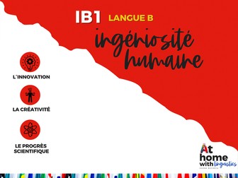 French Vocabulary List Ingéniosité humaine Langue B IB 1
