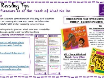 Editable Reading Tip for Parents