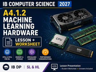 IB Computer Science 2027 – A4.1.2 Machine Learning Hardware – Lesson & Worksheet