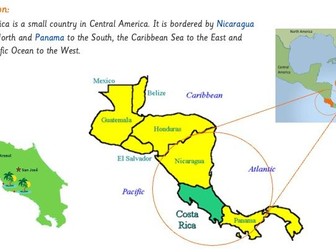 Costa Rica (longitude and latitude coordinates)