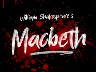 'Macbeth' Act 1 PowerPoint and Worksheets