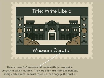 Writing Like a Museum Curator - Using Colons and Semicolons in Descriptive Writing / KS3