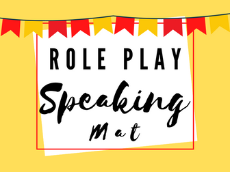 Role Play Speaking Table Mat