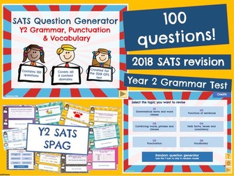 Y2 SATS:  SPAG Revision (KS1 Practice Questions)