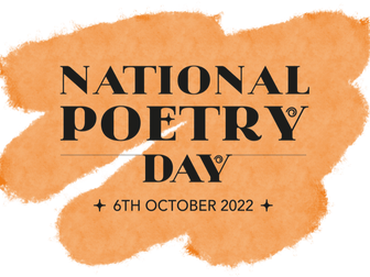 National Poetry Day 2022