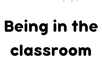 Staying in the Classroom - Social Story