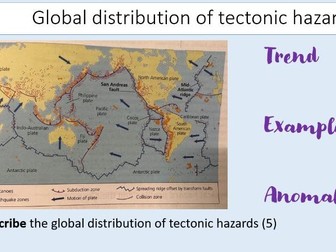 WJEC AS/A2 Geography 1.3.1 Distribution of plate boundaries and hazards