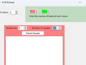 Software to simulate Statistical Sampling (Windows)