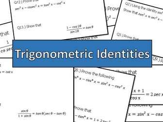 A-Level Maths 2017: Proving Trig Identities