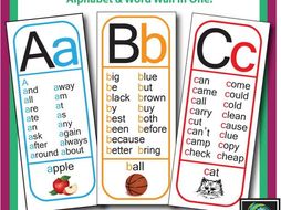 Alphabet Sight Word Posters (All 26 letters)