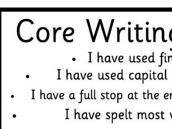 Core Writing targets cards