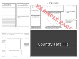 Country Fact File Template | Teaching Resources